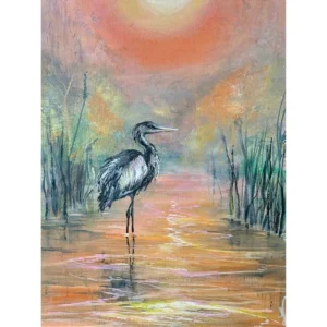 Sunset Heron