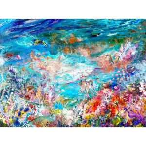 Shimmering Depths, Vivienne Littley Devon Artist1