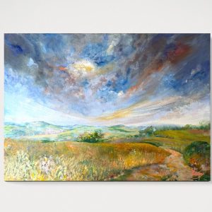 Wheat Field, Vivienne Littley Art, Devon1