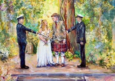 Wedding Portrait, Vivienne Littley, Devon Artist